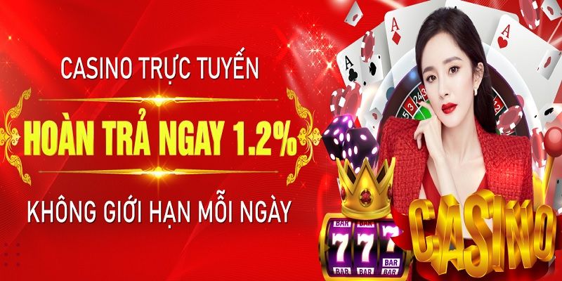 Sảnh casino với mức hoàn trả khủng